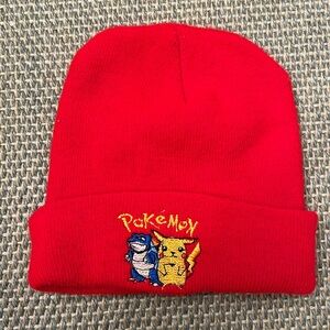 Red Pokémon beanie